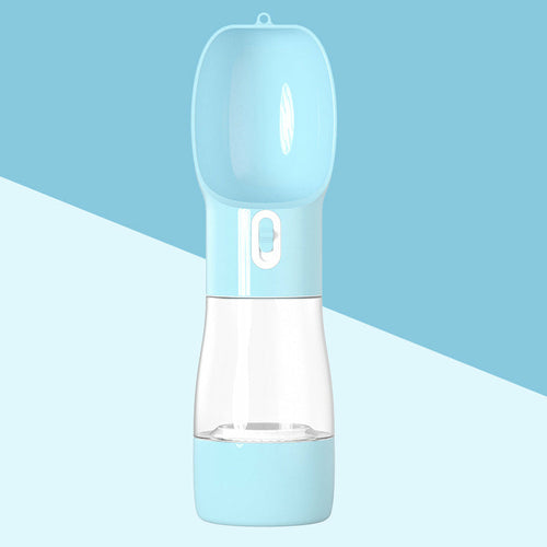2-in-1 Trinkflasche & Futterspender für Hunde – Perfekt für unterwegs