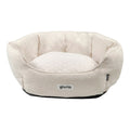 Hundebett Gloria SWEET Beige 50x40 cm | Waschbares Kuschelbett für kleine Hunde