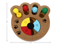 Intelligenzspielzeug für Hunde und Katzen – Pfotenförmiges Futterspiel aus Holz