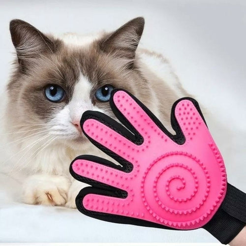 Pflegehandschuh für Haustiere – Fellpflege- und Enthaarungshandschuh für Hunde und Katzen